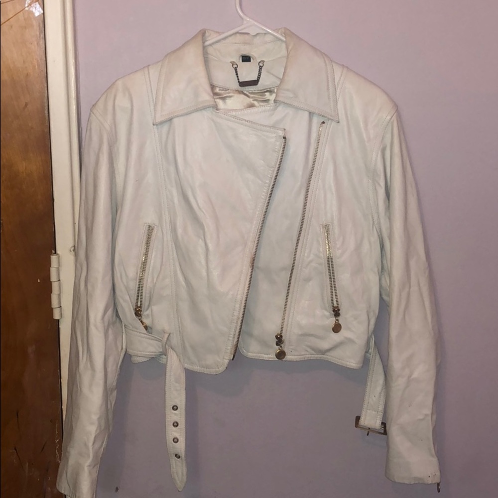 White Danier leather jacket women’s